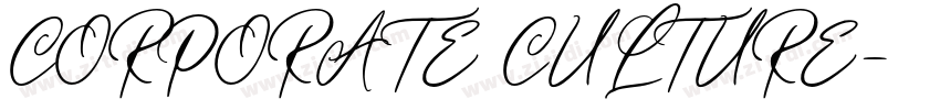 CORPORATE CULTURE字体转换